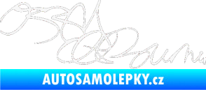 Samolepka Ozzy Osbourne 004 bílá