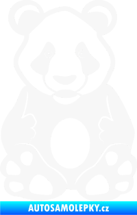 Samolepka Panda 006  bílá