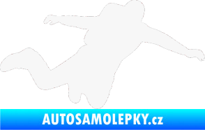 Samolepka Parašutista 001 pravá bílá