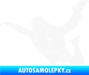 Samolepka Parašutista 004 levá bílá
