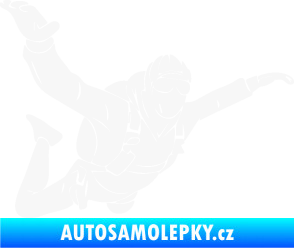 Samolepka Parašutista 004 pravá bílá
