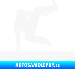 Samolepka Parkour 002 pravá bílá