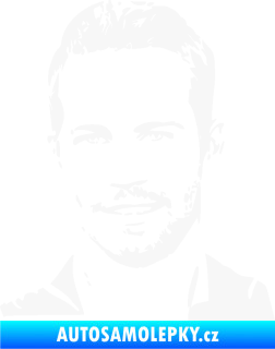 Samolepka Paul Walker 001 levá bílá