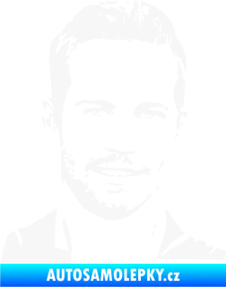 Samolepka Paul Walker 001 pravá bílá