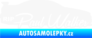 Samolepka Paul Walker 005 RIP bílá