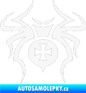 Samolepka Pavouk 003 křižák bílá