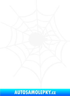 Samolepka Pavouk 016 pravá s pavučinou bílá