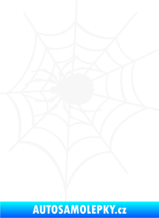 Samolepka Pavouk 016 levá s pavučinou bílá