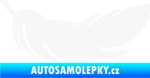 Samolepka Peříčko 007 pravá bílá