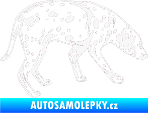 Samolepka Pes 001 pravá Dalmatin bílá