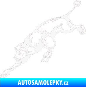 Samolepka Pes 022 levá Pudl bílá