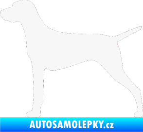 Samolepka Pes 052 levá Ohař bílá