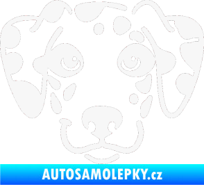 Samolepka Pes 064 Dalmatin bílá