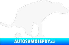Samolepka Pes 077 pravá bílá