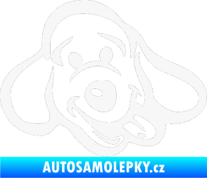 Samolepka Pes 078 pravá bílá
