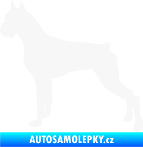 Samolepka Pes 087 levá Boxer bílá
