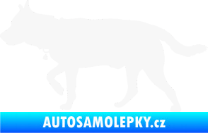 Samolepka Pes 121 levá německý ovčák bílá