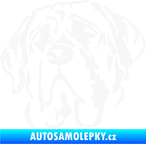 Samolepka Pes 125 levá anglický mastif bílá