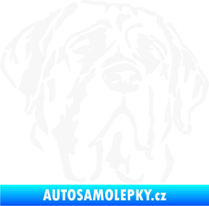 Samolepka Pes 125 pravá anglický mastif bílá