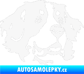 Samolepka Pes 131 pravá bernský salašnický pes bílá