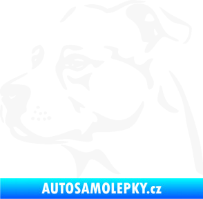 Samolepka Pes 134 levá Stafordširský bulteriér bílá