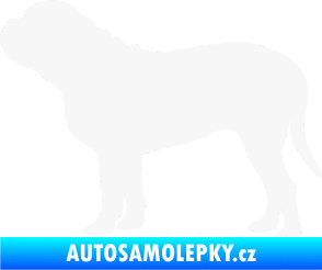 Samolepka Pes 170 levá Bordeauxská doga bílá