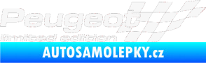 Samolepka Peugeot limited edition pravá bílá