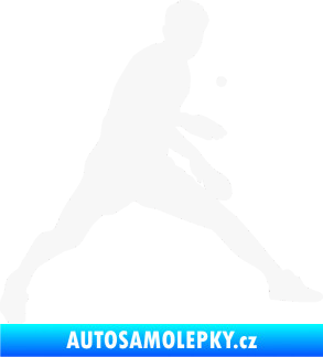 Samolepka Ping pong 002 pravá bílá