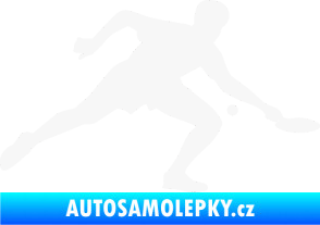 Samolepka Ping pong 001 pravá bílá