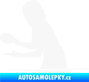Samolepka Ping pong 005 levá bílá
