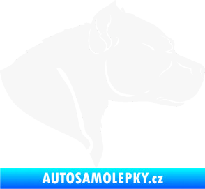 Samolepka Pitbull 004 pravá bílá