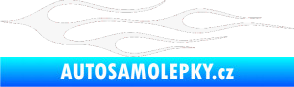 Samolepka Plameny 002 bílá