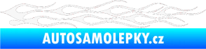 Samolepka Plameny 005 bílá