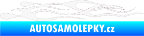 Samolepka Plameny 015 bílá