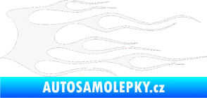Samolepka Plameny 018 bílá