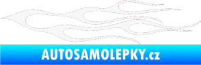 Samolepka Plameny 021 bílá