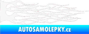 Samolepka Plameny 035 bílá