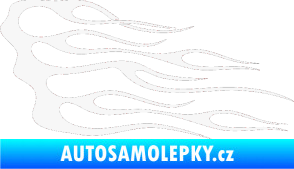 Samolepka Plameny 043 bílá