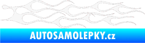 Samolepka Plameny 044 bílá