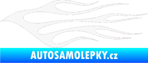 Samolepka Plameny 049 bílá