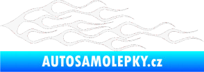 Samolepka Plameny 052 bílá