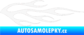 Samolepka Plameny 058 bílá