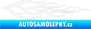 Samolepka Plameny 062 bílá