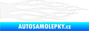 Samolepka Plameny 069 bílá