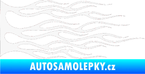 Samolepka Plameny 071 bílá