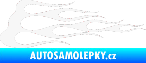 Samolepka Plameny 074 bílá