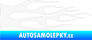 Samolepka Plameny 087 bílá