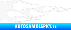 Samolepka Plameny 090 bílá