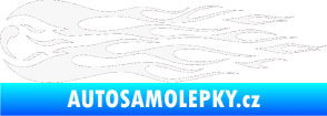 Samolepka Plameny 095 bílá