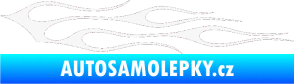 Samolepka Plameny 100 bílá